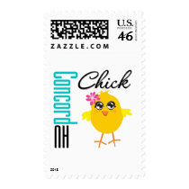 Concord NH Chick postage by chicktshirts Concord NH Chick postage