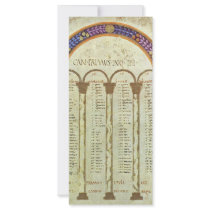 Concordance Tables Of Eusebius Of Ceasarea By Meis Full Color Rack Card