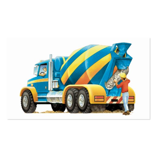 Concrete and Cement Mixer Business Card (back side)