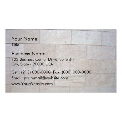 Concrete Brick Wall Background Business Cards