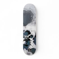 Concrete camouflage skateboards