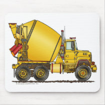 Concrete Mixer Truck Mouse Pad mousepads