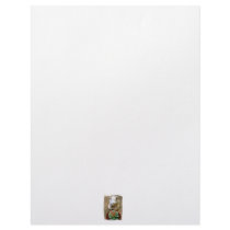 Concrete Sitting Pig with succulent plant Customized Letterhead