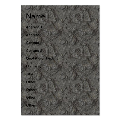 Concrete texture business card template (front side)