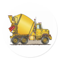 Concrete Truck Kids Sticker