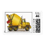 Concrete Truck Postage Stamp