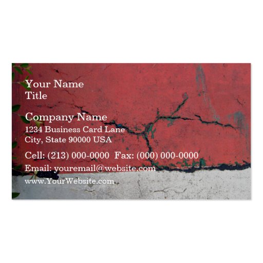 Concrete wall painted in alternating bars business card templates (front side)