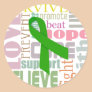 Concussion Green Ribbon Inspiration Stickers