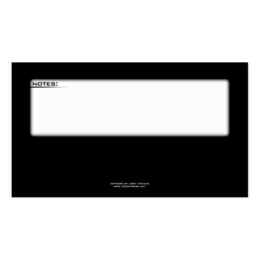 Condensed Energy Business Card Template (back side)