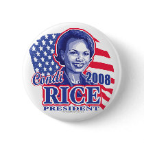Condi President 2008 Button