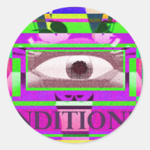 Conditioning 2 round sticker