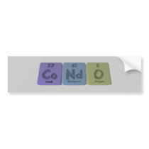 Condo-Co-Nd-O-Cobalt-Neodymium-Oxygen.png Bumper Sticker