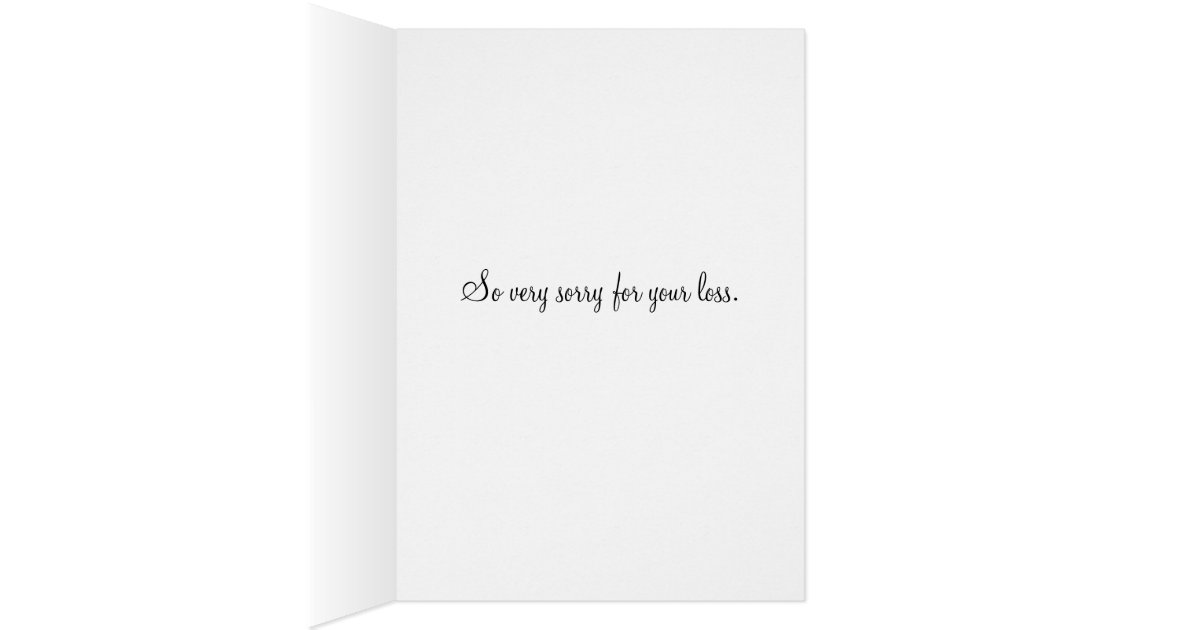Condolence Card | Zazzle