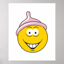 Condom Smiley Face Posters