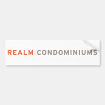 Condominios del reino pegatina de parachoque