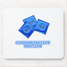 Condoms Prevent Minivans Mouse Pads