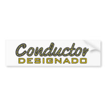 Conductor Designado Pegatina bumper stickers