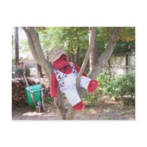 Conductor In Tree postcards by MeMeBev Conductor In Tree postcards