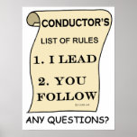 Conductor's List Of Rules Print