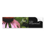 Cone Flower Wedding Bumper Sticker