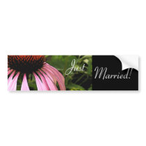 Cone Flower Wedding Bumper Sticker bumper stickers