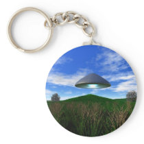Cone Shaped UFO Keychain