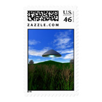 Cone Shaped UFO Postage