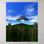 Cone Shaped UFO Poster posters