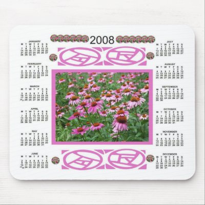 CONEFLOWER 2008 CALENDAR MOUSE PAD by KABSANNIE