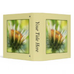 Coneflower Bud 3 Ring Binders