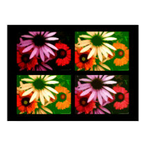 Coneflower Quad posters by londie Coneflower Quad posters
