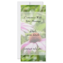 Coneflower Twins Custom Rack Card
