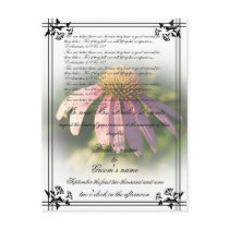 Coneflower Wedding invitation postcards by MAPASUE Coneflower Wedding invitation postcards
