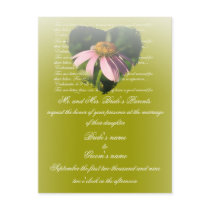 Coneflower Wedding invitation postcards by MAPASUE Coneflower Wedding invitation postcards