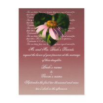 Coneflower Wedding invitation postcards by MAPASUE Coneflower Wedding invitation postcards