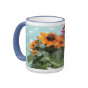 Coneflowers & Blue Mug by GreenGardenGates Coneflowers & Blue Mug