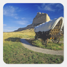 Conestoga wagon at Scottsbluff National Sticker