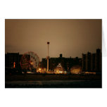 Coney Island at Night Greeting Card