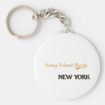 Coney Island Beach New York Classic Key Chain