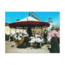 Coney Island Carousel 1890s Magic Lantern Slide Post Card