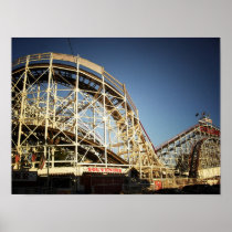 Coney Island Cyclone Roller Coaster, Small Poster