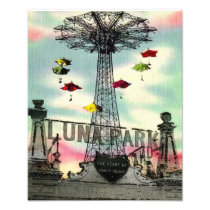 Coney Island Luna Park Amusement park brooklyn ny Photographic Print