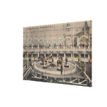 Coney Island, NY - Luna Park Circus Act Gallery Wrap Canvas
