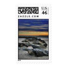 coney island rocks postage stamps