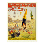 Coney Island Water Carnival Postcard Poster