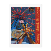Coney Island Wonder Wheel Postcard