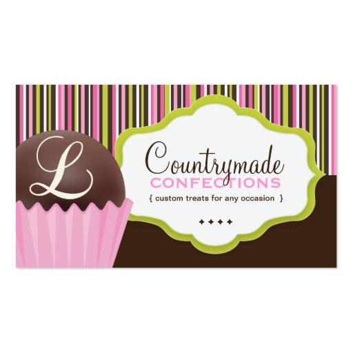 Confections Business Card Template (front side)