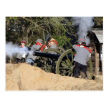 Confederate Cannon Fire Postcards