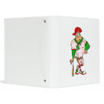 Confederate cowboy baseball red green binders