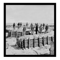 Confederate Fort Damnation Breastworks 1865 posters